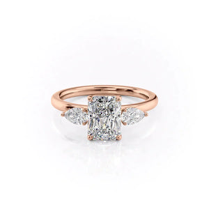 The Lauren Set With A 2 Carat Radiant Moissanite