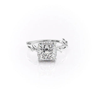 The Halo Twig Set With A Princess Moissanite