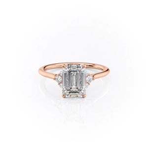 The Victoria Set With A 2 Carat Emerald Lab Diamond