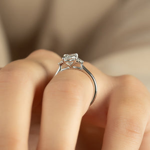 The Victoria Set With A 2 Carat Emerald Lab Diamond