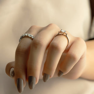 The Victoria Set With A 2.5 Carat Oval Lab Diamond