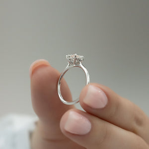 The Victoria Set With A Princess Moissanite