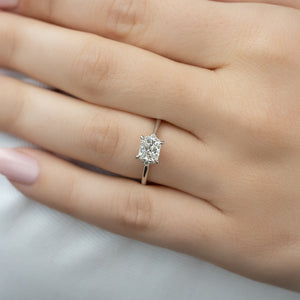 The Victoria Set With A Princess Moissanite