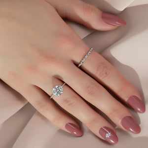 The Victoria Set With A 1 Carat Round Lab Diamond