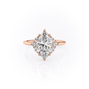The Victoria Set With A 1.5 Carat Marquise Moissanite