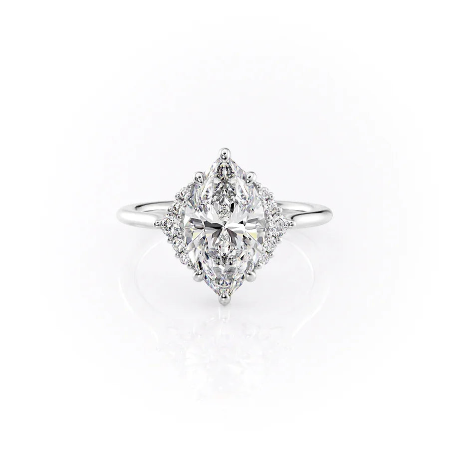The Victoria Set With A Marquise Moissanite