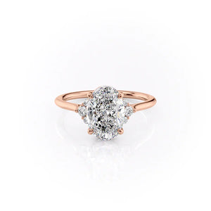 The Victoria Set With A Oval Moissanite