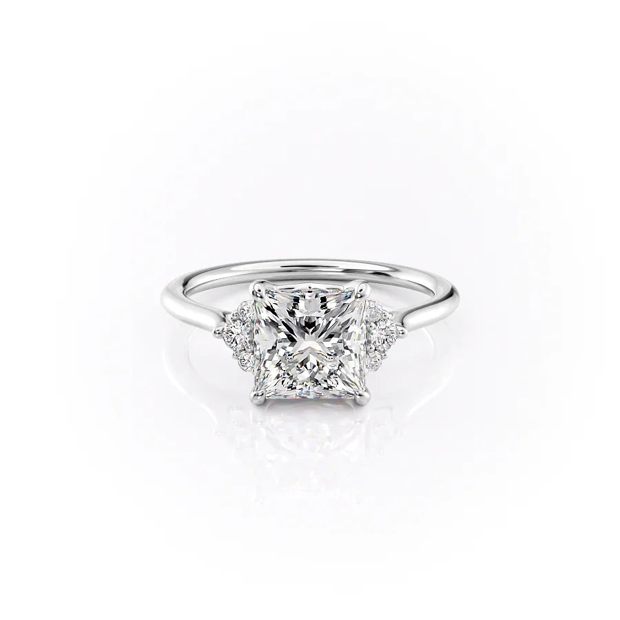 The Victoria Set With A Princess Moissanite