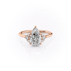 The Victoria Set With A Pear Moissanite