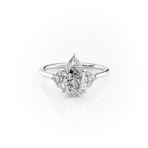 The Victoria Set With A Pear Moissanite