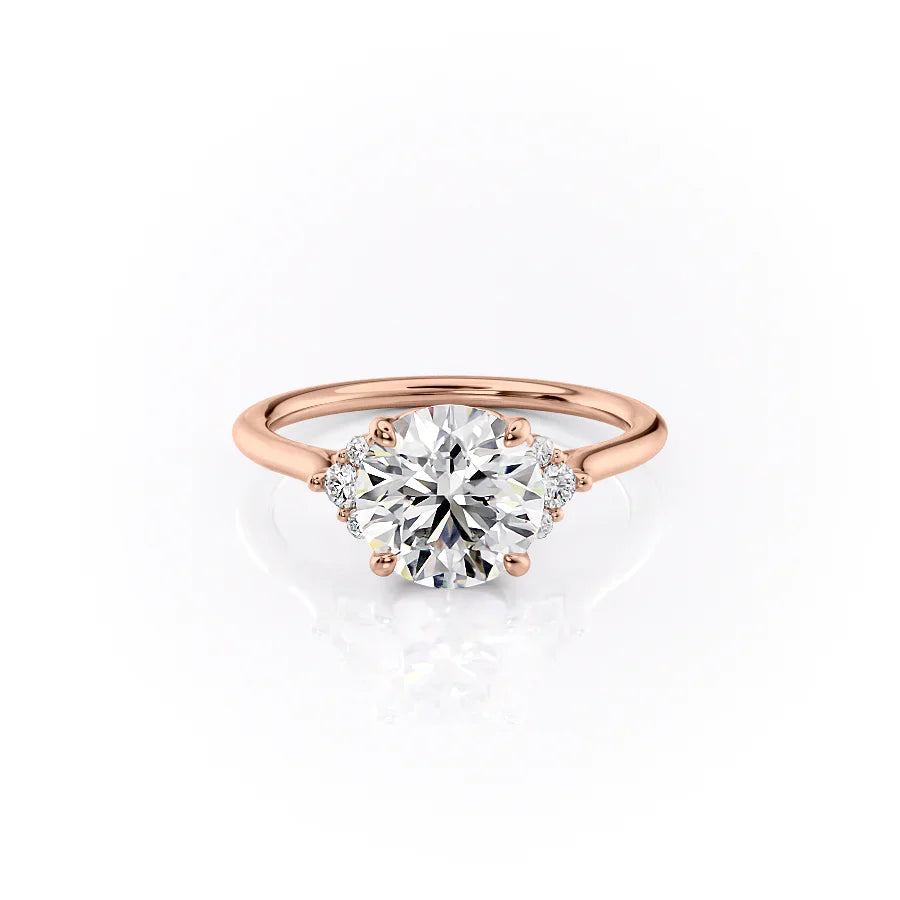 The Victoria Set With A 3 Carat Round Lab Diamond