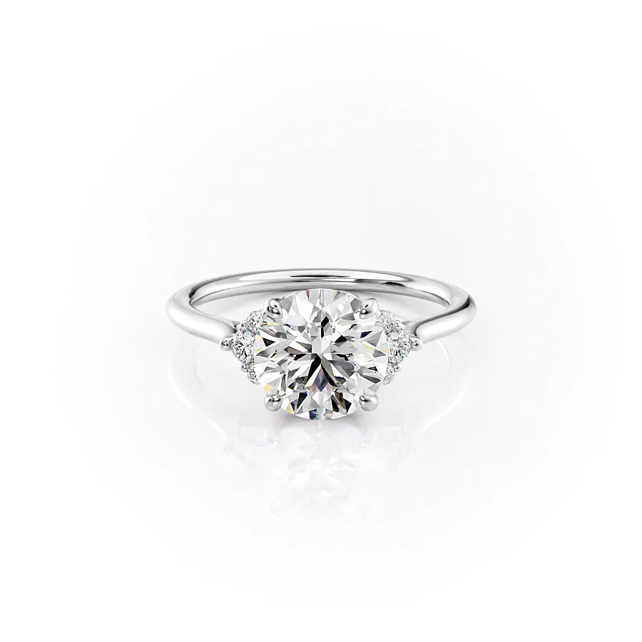 The Victoria Set With A 2 Carat Round Lab Diamond