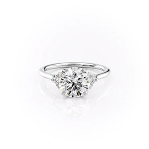 The Victoria Set With A 2.5 Carat Round Lab Diamond