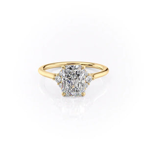 The Victoria Set With A Radiant Moissanite
