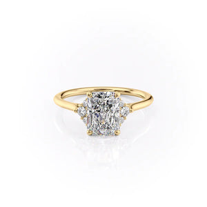 The Victoria Set With A 3 Carat Radiant Lab Diamond