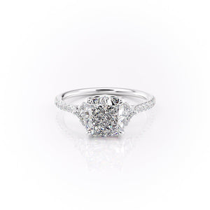 The Pave Victoria Set With A 2 Carat Cushion Lab Diamond