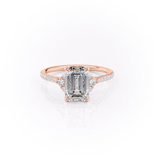 The Pave Victoria Set With A 1.5 Carat Emerald Lab Diamond