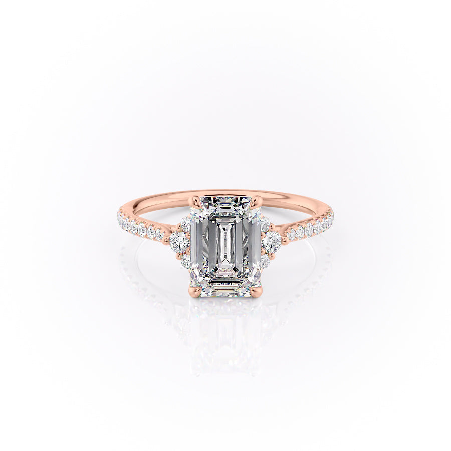The Pave Victoria Set With A 3 Carat Emerald Lab Diamond