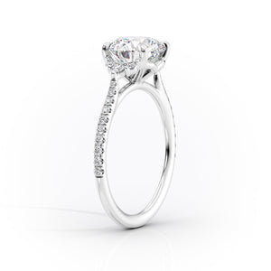 The Pave Victoria Set With A 1 Carat Emerald Lab Diamond