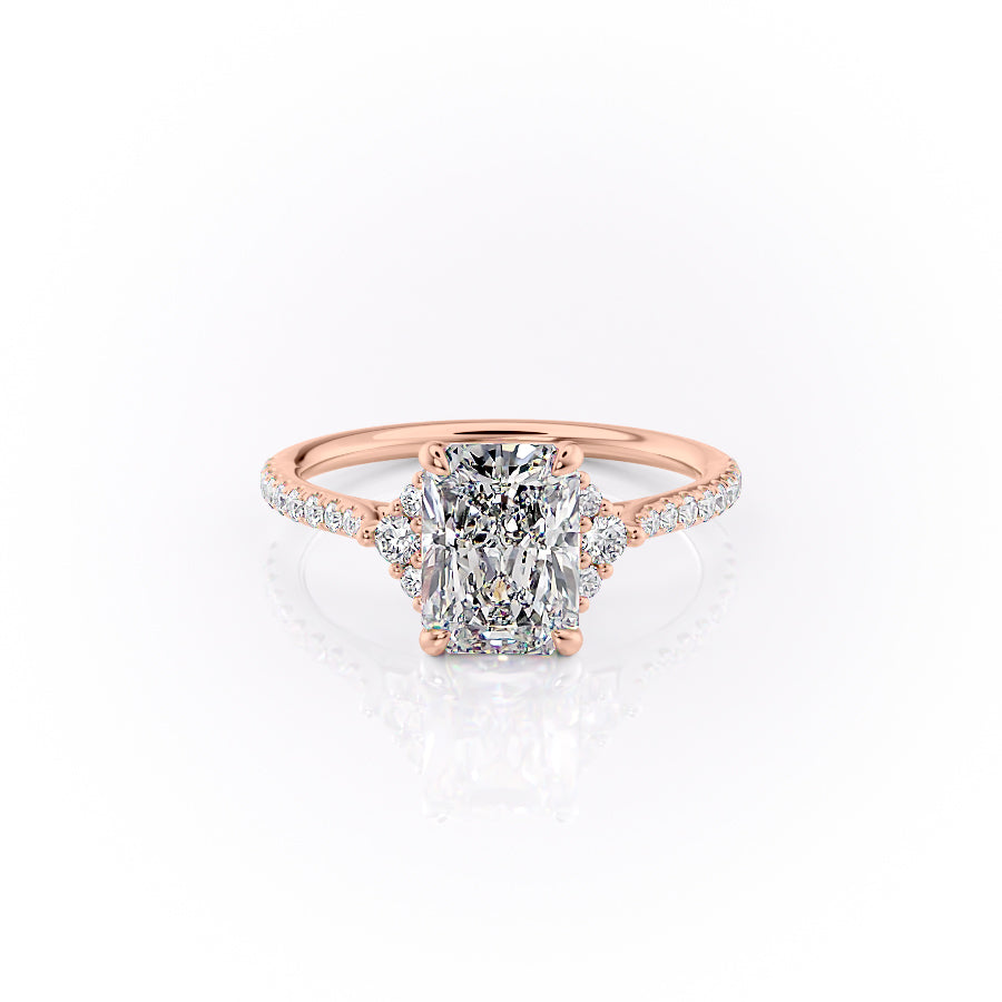 The Pave Victoria Set With A 1 Carat Radiant Lab Diamond