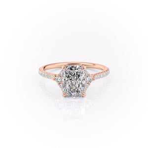 The Pave Victoria Set With A 2 Carat Radiant Lab Diamond