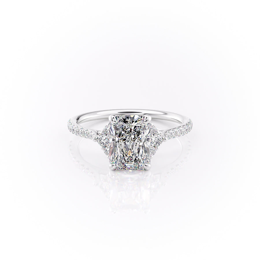 The Pave Victoria Set With A 1 Carat Radiant Lab Diamond