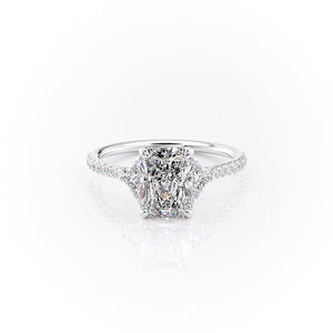 The Pave Victoria Set With A 3 Carat Radiant Lab Diamond