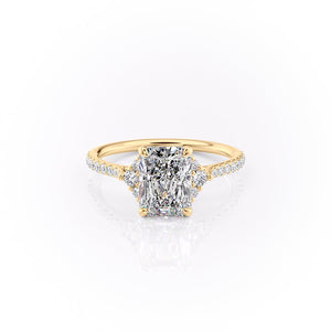 The Pave Victoria Set With A 1 Carat Radiant Lab Diamond