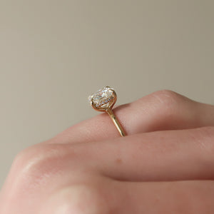The Sarah Set With A 1.5 Carat Cushion Lab Diamond
