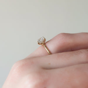 The Sarah Set With A 3 Carat Elongated Cushion Lab Diamond