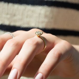 The Sarah Set With A 2.5 Carat Oval Lab Diamond