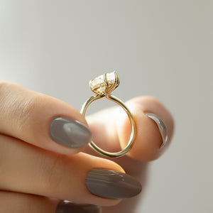 The Sarah Set With A 1 Carat Pear Lab Diamond