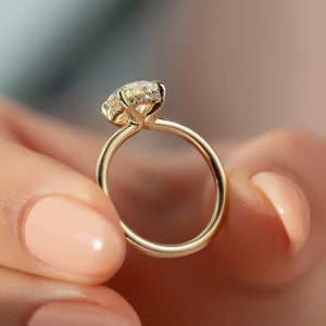 The Sarah Set With A 1 Carat Pear Lab Diamond