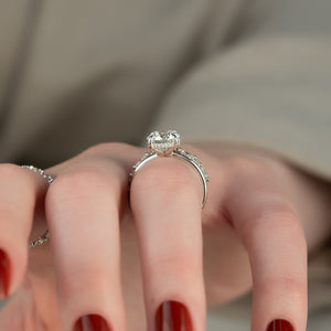 The Sarah Set With A 1.5 Carat Round Lab Diamond