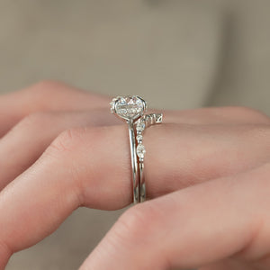 The Sarah Set With A 1.5 Carat Round Lab Diamond