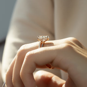 The Sarah Set With A 2 Carat Radiant Lab Diamond