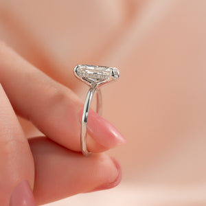 The Sarah Set With A 2 Carat Radiant Lab Diamond