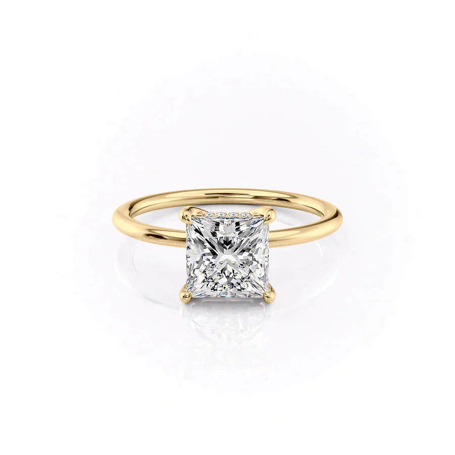 The Sarah Set With A 1 Carat Princess Lab Diamond