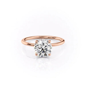 The Sarah Set With A 3.5 Carat Round Moissanite