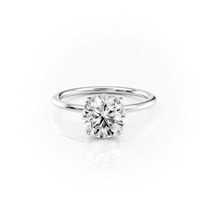 The Sarah Set With A 3.5 Carat Round Moissanite