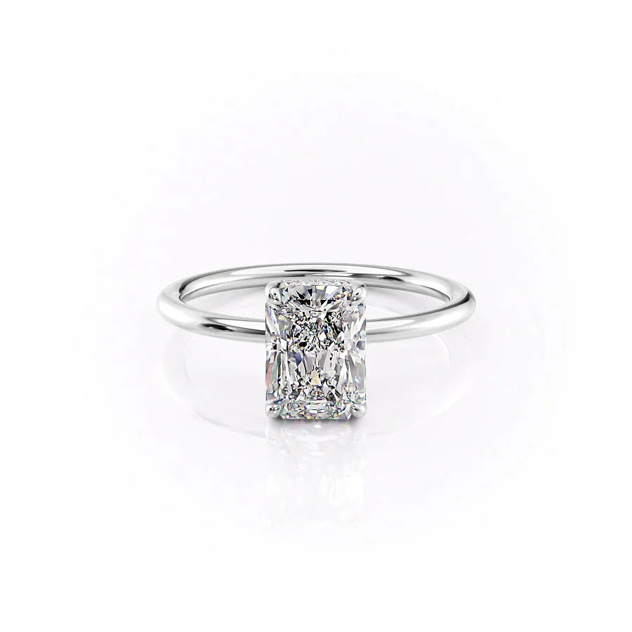The Sarah Set With A 2 Carat Radiant Lab Diamond