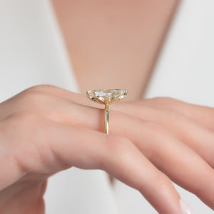 The Lily Set With A 2 Carat Marquise Lab Diamond