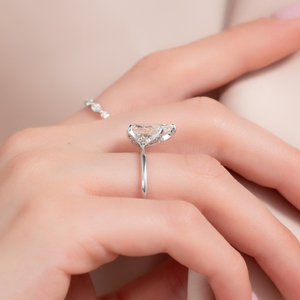 The Lily Set With A 1.5 Carat Pear Lab Diamond