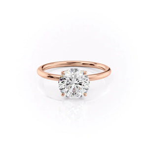 The Lily Set With A 1.5 Carat Round Lab Diamond