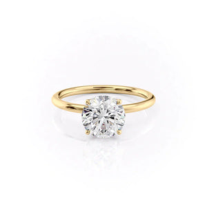 The Lily Set With A 1 Carat Round Lab Diamond
