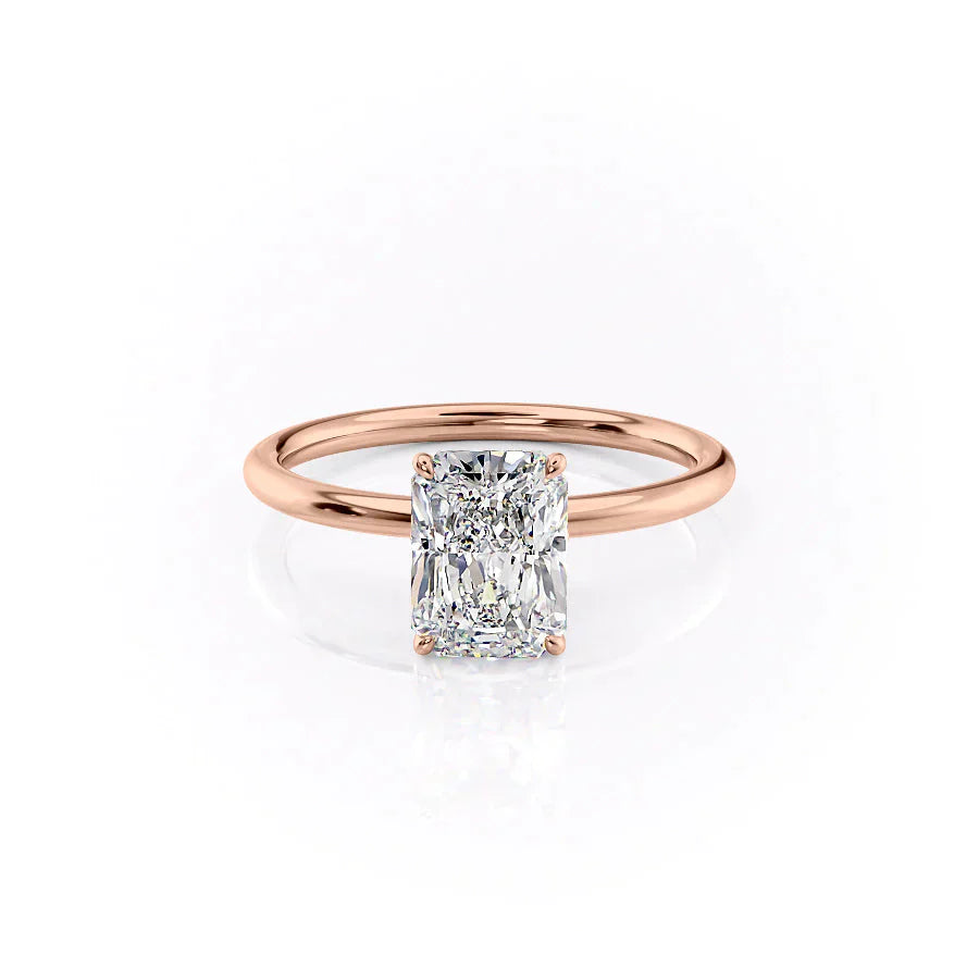 The Lily Set With A 1.5 Carat Radiant Moissanite