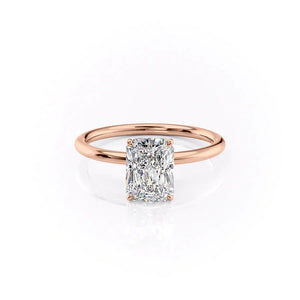 The Lily Set With A 4.5 Carat Radiant Moissanite