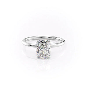 The Lily Set With A 4.5 Carat Radiant Moissanite