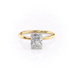The Lily Set With A 3.5 Carat Radiant Moissanite