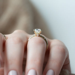 The Luna Set With A 3 Carat Elongated Cushion Lab Diamond